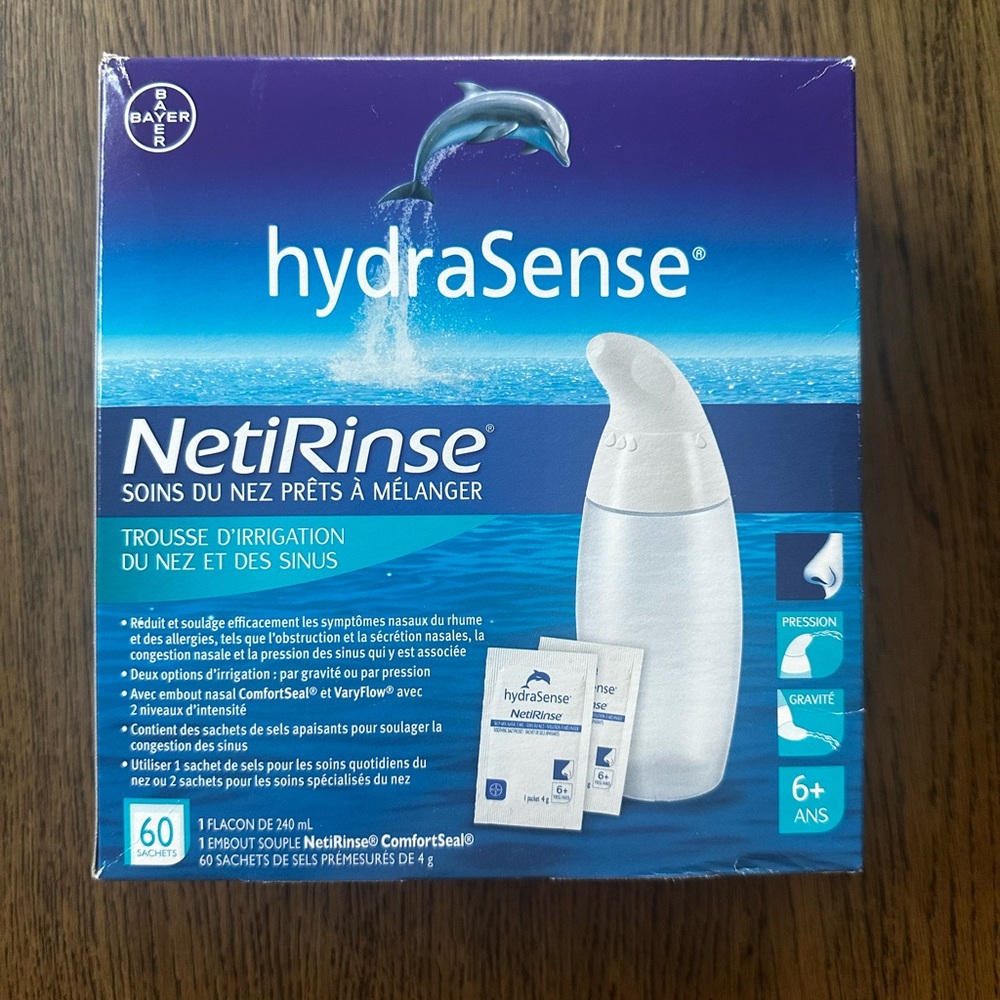 New Sealed Box hydraSense NetiRinse Kit